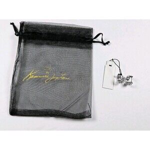 Kenneth Jay Lane KJL Cubic Zirconia Earrings Hoops